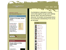 Tablet Screenshot of counterbalancearts.org